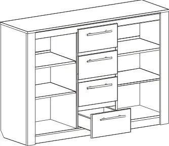 Комод 1395 "Элана" спальня Персидский жемчуг