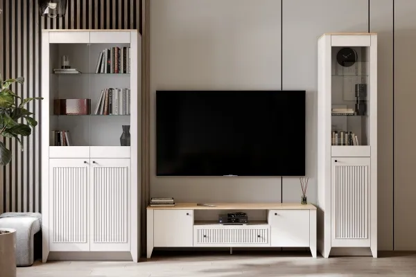 Шкаф-витрина однодверный "Валенсия" гостиная