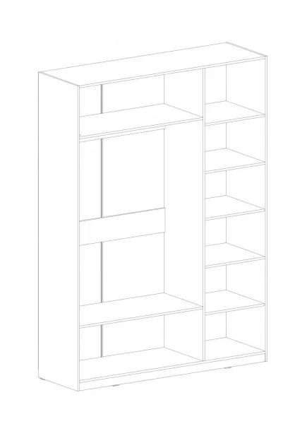 Шкаф трехдверный "Глазго" спальня