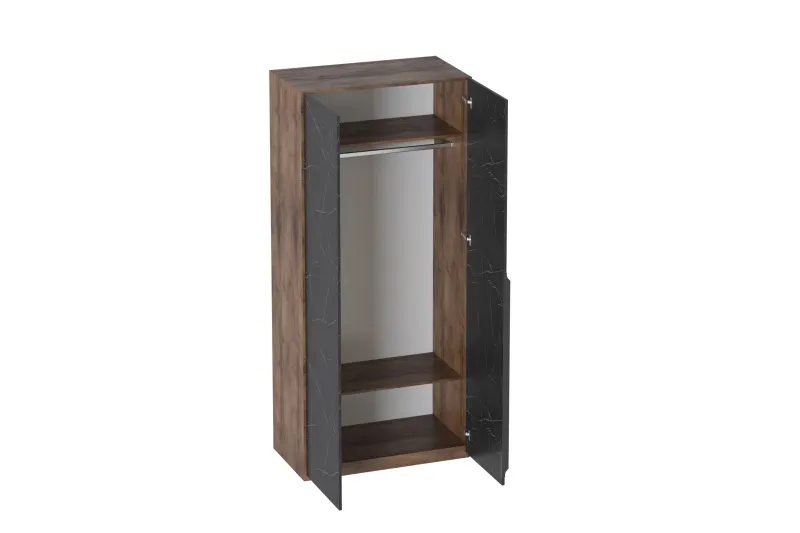 Шкаф двухстворчатый "Браун" с глухими дверями Вариант 1