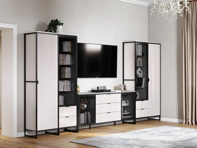 Шкаф однодверный "Нора" гостиная Персидский жемчуг