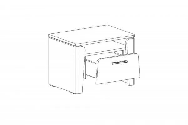 Тумба с ящиком "Мальта" спальня Дуб винтерберг