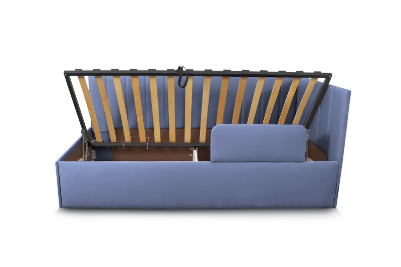 Кровать "Хеппи-2" Вариант 1 Мора деним