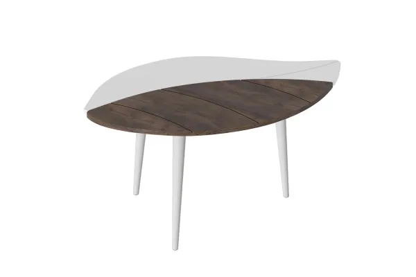 Стол журнальный № 17 Белый матовый / Таксония